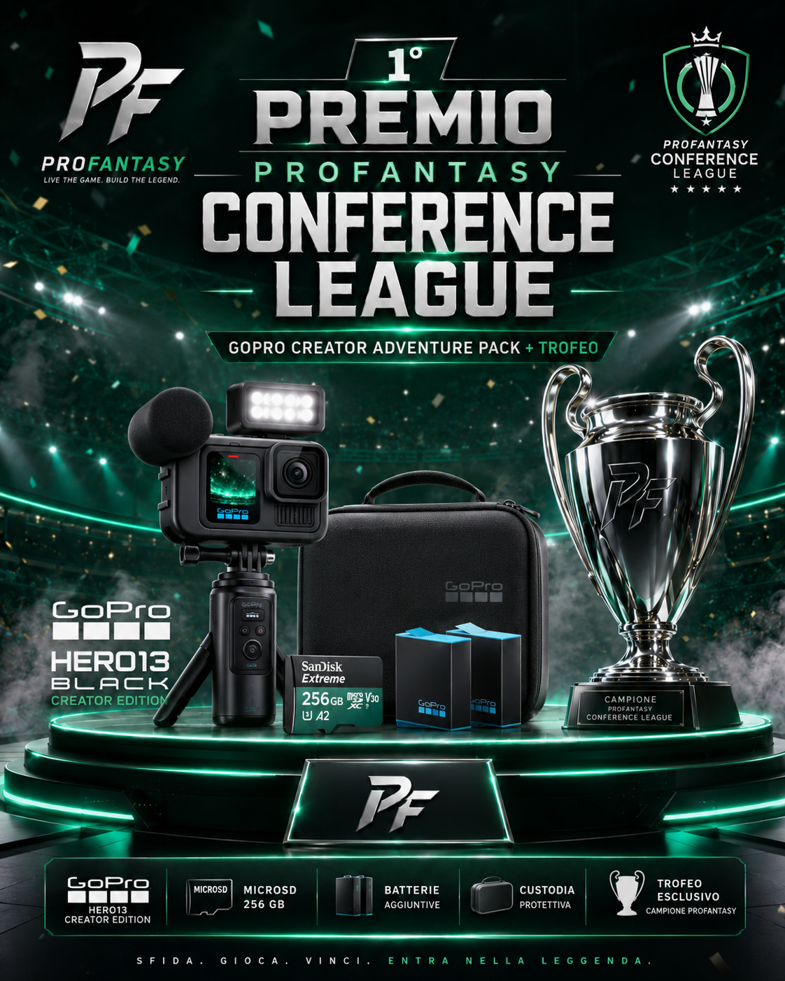 GoPro Creator Adventure Pack, primo premio Conference League